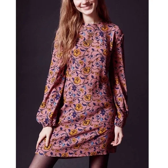 FOR LOVE AND LEMONS open back long sleeve floral dress - Picture 2 of 9
